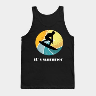 Surfing girl is the best windsurfing Tank Top